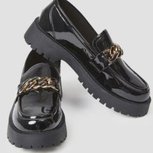 Lattelier Chain Strap Platform Loafers